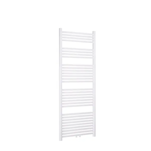 Betrouwbaar Thermrad Tone handdoekradiator 580W, Ronde stralingsbuis en collector, 6 aansluitingen, hxl 1200x550mm, wit RAL9016