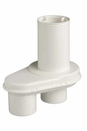 Superprijs Ubbink Broekstuk 60/100 naar 80-80 wit 0187596