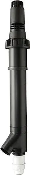 Ubbink dakdoorvoer concentrisch ø60mm ø60/100mm kunststof pp lengte 2102mm zwart/zwart 0187494 Tijdelijk Beschikbaar