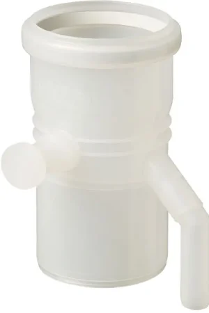 Ubbink enkelwandig rookgas, condensafvoer, kunststof, steekeind 80mm, mof 95mm met deksel 0718597 Bestseller