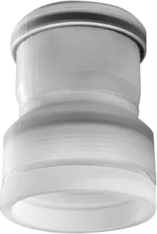 Laatste Versie Ubbink enkelwandig rookgas, koppelstuk, kunststof, mof 103mm, mof 93mm, met deksel 0717135