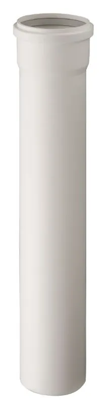 Ubbink enkelwandige buis kunststof 80mm wand 2mm lengte 1003mm steekeind/mof met afdichting wit RAL9010 0123030 Actieprijs