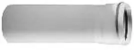 Ubbink enkelwandige buis kunststof Ø80mm lengte 503mm steekeind/mof met afdichting wit RAL9010 0123020 Gratis Retour
