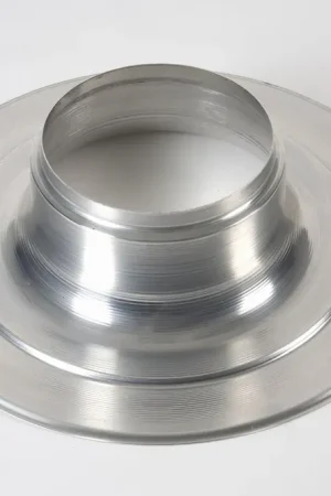 Ubbink ronde plakplaat aluminium doorvoer diameter 200mm plakplaat diameter 495mm hoogte 120mm 0146177 Speciale Aanbieding