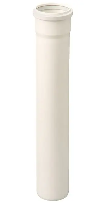 Shop Nu Ubbink rookgasbuis rolux kunststof diameter 80mm L= 250mm mof met afdichting Gastec QA 123010