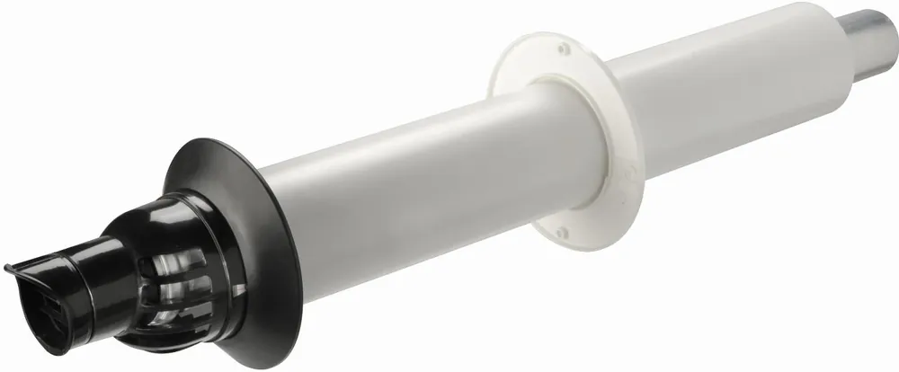 Uitverkoop Ubbink Rolux 5H muurdoorvoer 80-125 inclusief muurplaten PP/KS zwart 0223124