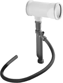 Speciale Aanbieding Ubbink Rolux cascade eindstuk m. condensopvang en sifon T120 200mm PP 0718092