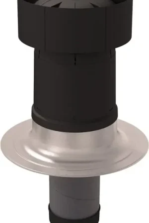 Beperkte Voorraad Ubbink Ventus Dakdoorvoer 0° 150-160 zwart 0169886