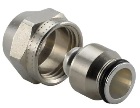 Uponor aansluit koppeling 16 x 2mm - 3/4" euroconus met metalen tule 1058090 Gereduceerde Prijs
