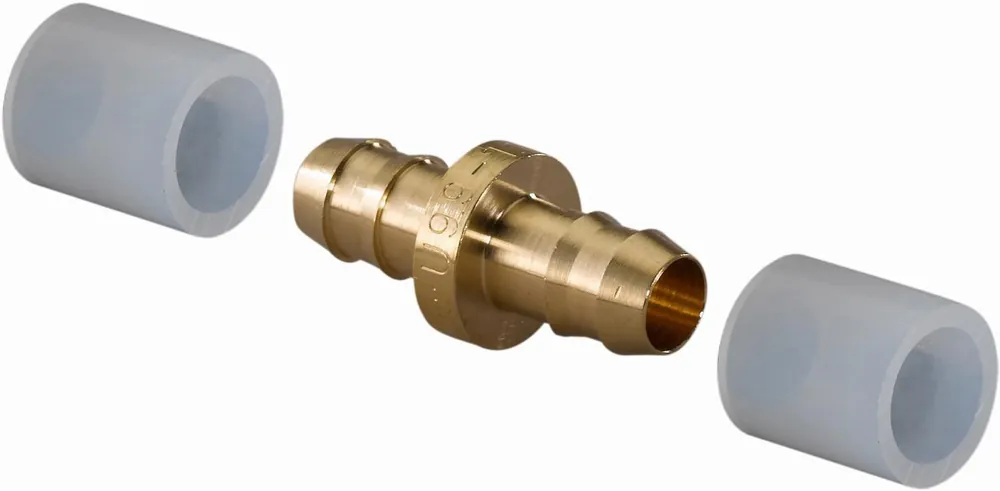 Uponor Minitec rechte koppeling 9,9x1,1mm met 2 PEX-ringen 1005264 Hoge Kwaliteit