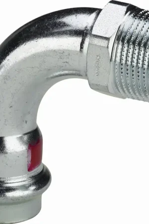 Op = Op Viega Prestabo bocht koppeling, 90gr, 22mm x 3/4", staal (pers x buitendraad)