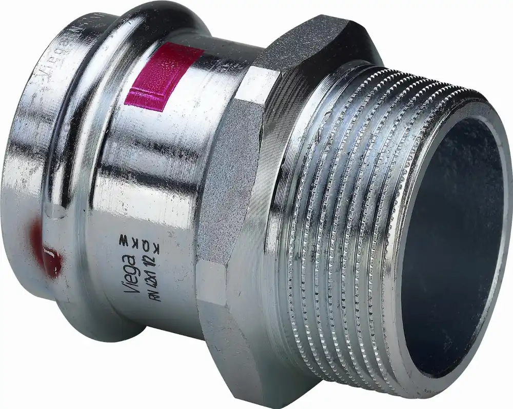 Betaalbaar Viega Prestabo rechte koppeling, puntstuk, 22mm x 3/4", staal (pers x buitendraad)