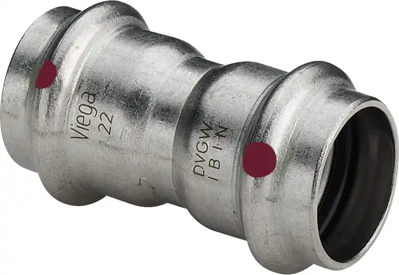 Viega Prestabo rechte koppeling, sok, 28mm x 28mm, staal (pers x pers) Rechtstreeks Van De Fabrikant