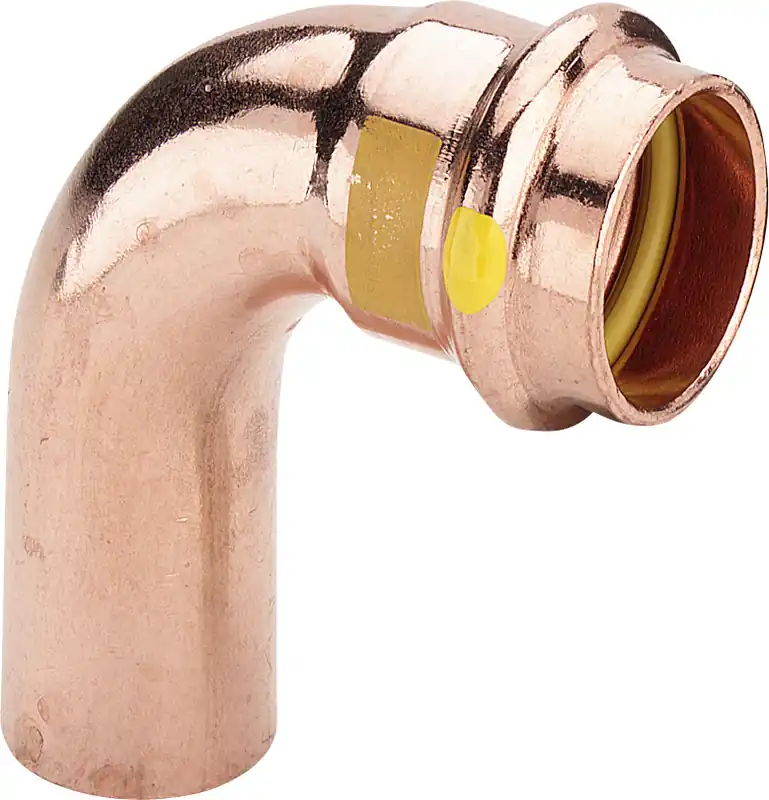 Viega Profipress bocht koppeling, 90gr, 22mm x 22mm, koper, gas (insteek x pers) Weekendaanbieding