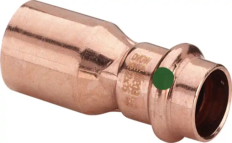 Superprijs Viega Profipress rechte koppeling, insteekverloop, 15mm x 12mm, koper (insteek x pers)