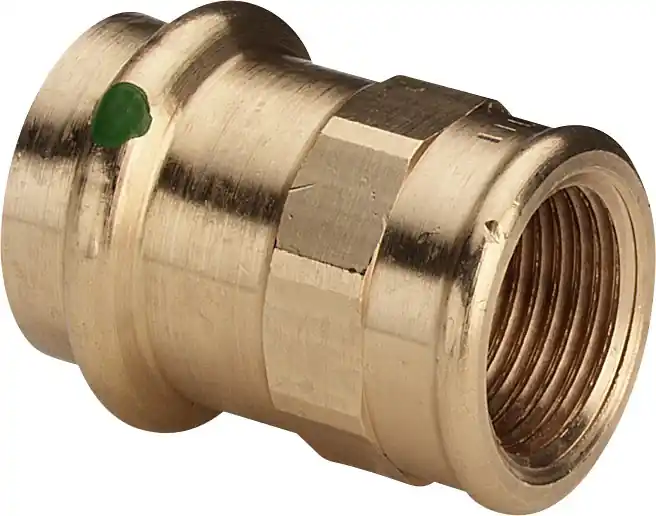 Viega Profipress rechte koppeling, schroefbus 28mm x 3/4", brons (pers x binnendraad) Korting