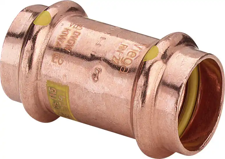 Finale Uitverkoop Viega Profipress rechte koppeling, sok, 28mm x 28mm, koper, gas (pers x pers)