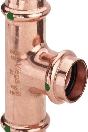 Actieprijs Viega Profipress T-stuk, 28mm x 15mm x 28mm koper (pers x pers x pers)