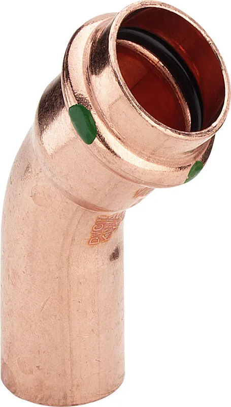 Nu Kopen Viega Profipress bocht koppeling, 45gr, 28mm x 28mm, koper (insteek x pers)