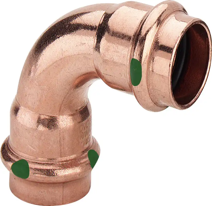 Viega Profipress bocht koppeling, 90gr, 12mm x 12mm, koper (pers x pers) Snelle Levering