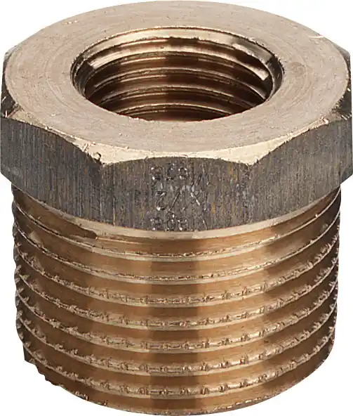Snelle Levering Viega rechte koppeling, verloopring 1 1/4" x 3/4" brons (buitendraad x binnendraad)