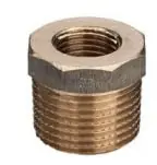 Viega rechte koppeling, verloopring 1/2" x 1/4" brons (buitendraad x binnendraad) Hoge Kwaliteit