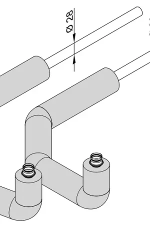 Favoriet Viessmann aansluitset wandmontage met isolatie