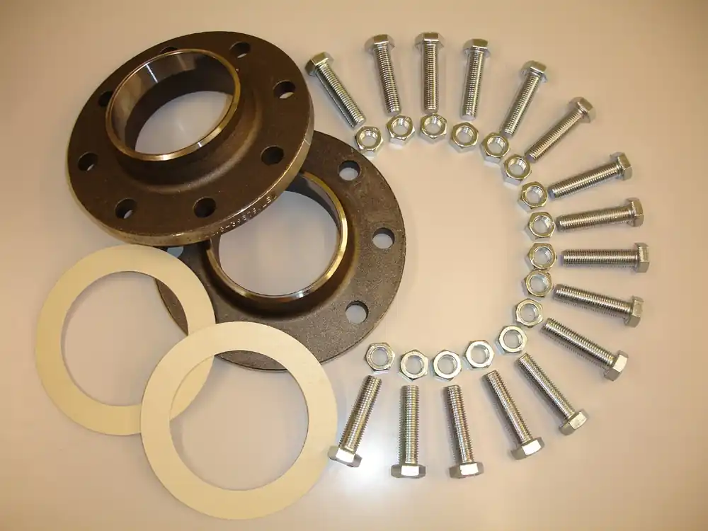 Rechtstreeks Van De Fabrikant Voorlasflens combinatie 2633 NW 32 - 42,4mm PN 16. Complete set bestaande uit voorlasflenzen, pakkingen, bouten en moeren