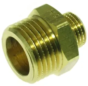 Dagaanbieding VSH borstnippel 1/2"x3/8" messing chroom (buitendraad x buitendraad) 0411356