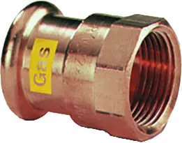 VSH XPress CU GAS rechte koppeling, schroefbus 35mm x 1 1/4" koper, gas (pers x binnendraad) Bestseller