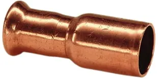 Weekendaanbieding VSH XPress CU rechte koppeling, insteekverloop 15mm x 12mm, koper (insteek x pers) 4802259