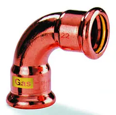 VSH XPress CU GAS bocht koppeling, 90gr, 54 x 54mm, koper, gas (pers x pers) Exclusieve Aanbieding