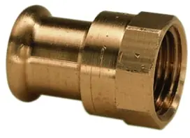 Direct Beschikbaar VSH XPress CU rechte koppeling, schroefbus 28mm x 3/4" koper (pers x binnendraad)