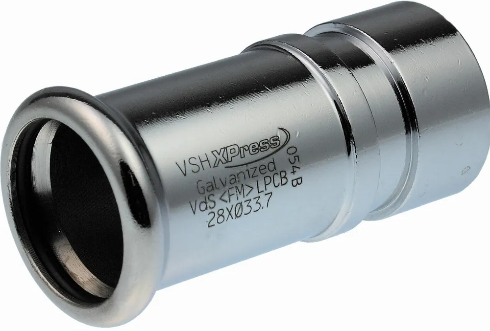 Gratis Retour VSH XPress groefkoppeling 42,4 X 35 mm (pers x buitendraad)