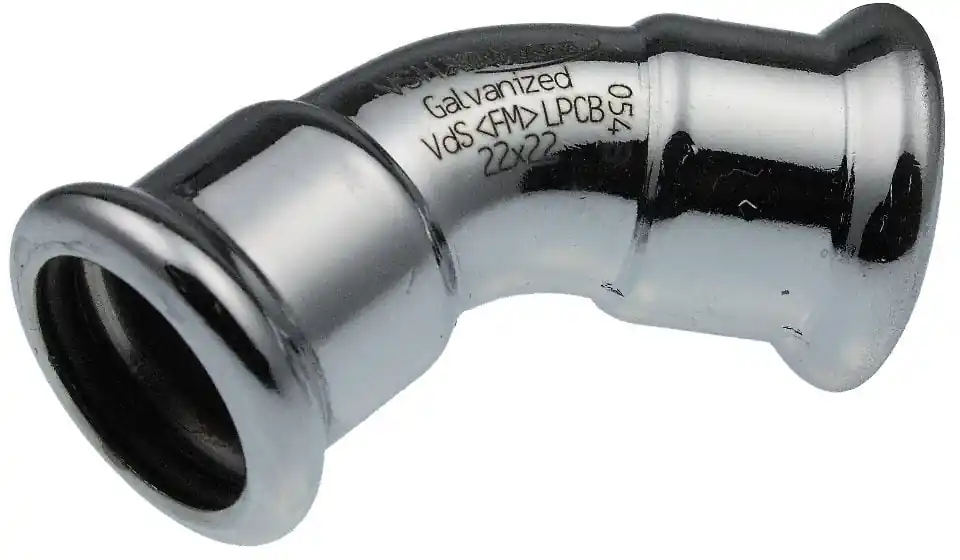 VSH XPress STAAL bocht koppeling, 45gr, 18 x 18mm, staal (pers x pers) Alleen Vandaag