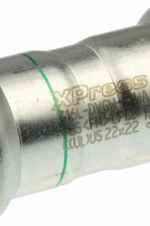 Beperkt Aanbod VSH XPress RVS rechte koppeling, sok 35 x 35mm, RVS (pers x pers)