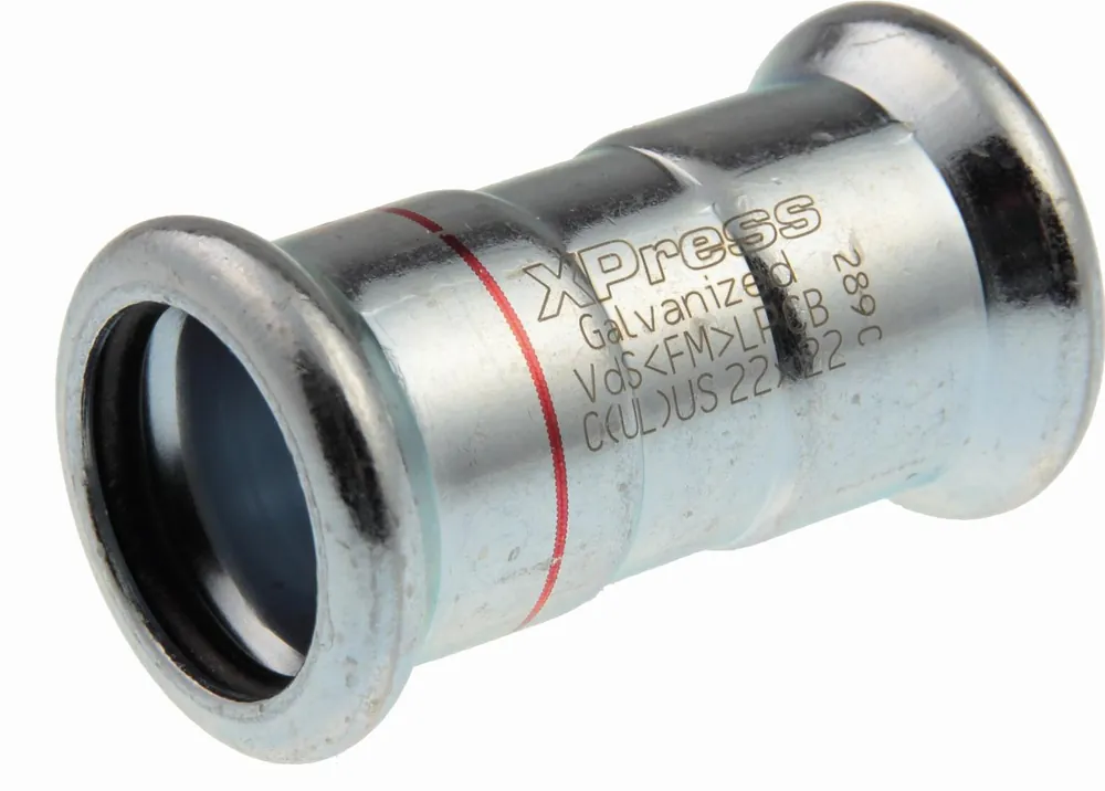 VSH XPress STAAL rechte koppeling, sok 12 x 12mm, staal (pers x pers) Betrouwbaar