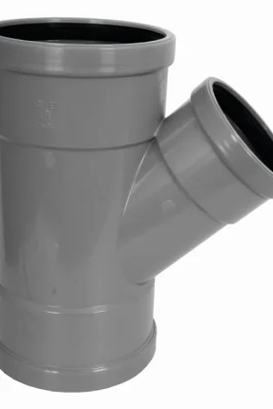 Wavin, M-T-stuk fitting, wafix, PVC, SN4, 45° graden, 160mm x 125mm x 160mm (mof x mof x mof) Rechtstreeks Van De Fabrikant