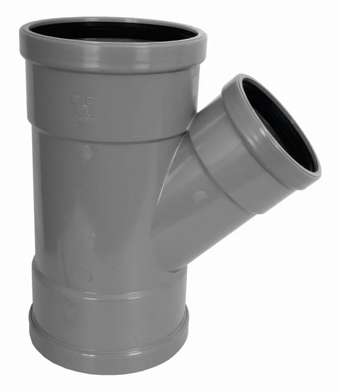 Wavin, M-T-stuk fitting, wafix, PVC, SN4, 45° graden, 160mm x 125mm x 160mm (mof x mof x mof) Rechtstreeks Van De Fabrikant
