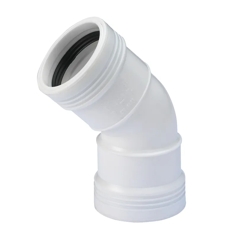 Wavin Wafix fitting, PP bocht 45gr, 32 x 32mm M/M wit Koop Online