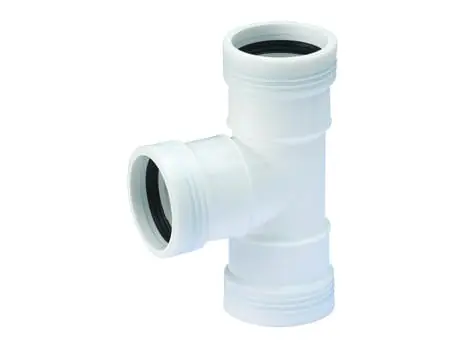 Beperkte Voorraad Wavin Wafix fitting, PP T-stuk 88,5gr,32mm (3x manchet) wit