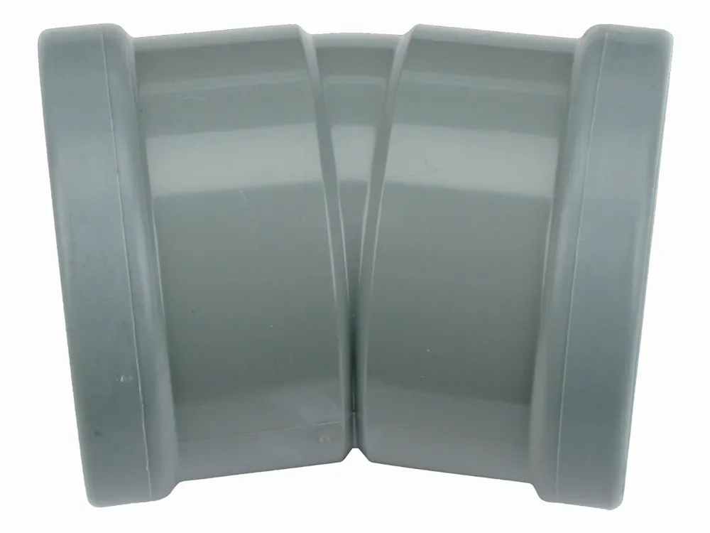 Lage Kosten Wavin Wafix fitting, PVC bocht 15gr, 125 x 125mm (2x manchet)