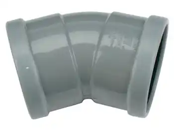 Wavin Wafix fitting, PVC bocht 30gr, 110 x 110mm (2x manchet) Dagaanbieding