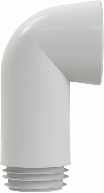 Laatste Versie Wisa Closetafvoerbocht, nummer 302C, 90° graden, 1-delig, spie, 100 en 110mm aansluitdiameter, 180mm lengte, kunststof, wit