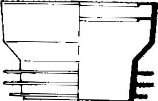 Wisa Closetafvoermanchet, nummer 6, model NKS, 100-110mm aansluitdiameter, kunststof, wit Op = Op