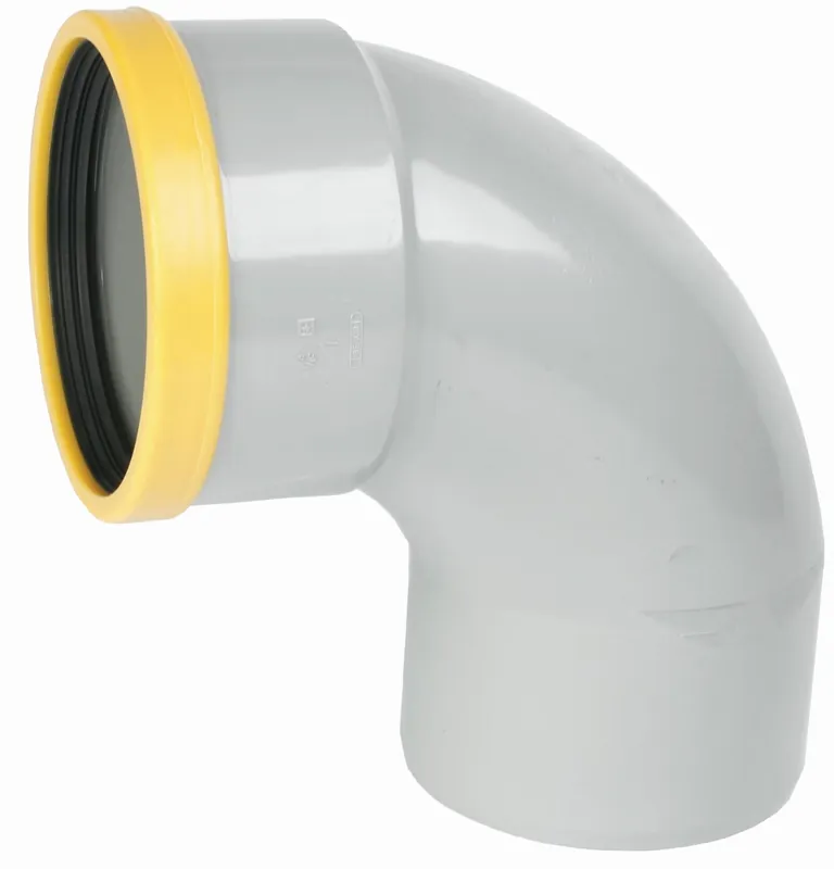 Gereduceerde Prijs Wavin Wafix fitting, PVC bocht 90gr, 110 x 110mm (1x manchet)