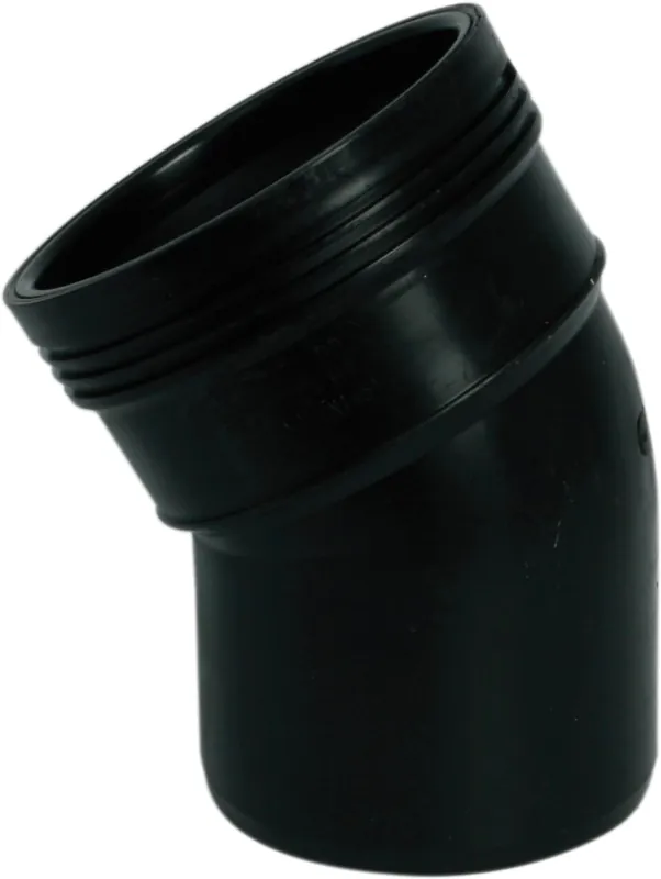 Wavin Wafix PP Bocht 30 graden zwart 110 SN8 M/S Speciale Aanbieding