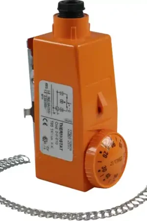 Winterwarm aanlegthermostaat, temp bereik 20°C-90°C, 230V, 2,5A, IP30, hxbxd 46x54x120mm Laatste Kans