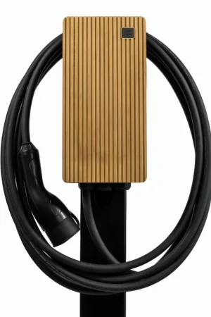 Snelle Levering Alp TeltoCharge, EV-Lader, 5M kabel, 11 kW, Accoya Wood, excl. MID-meter. Direct laden met je zonnepanelen mogelijk.