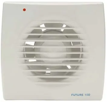 Solar Plus badkamerventilator, 100-C, aan/uit, 95m3/h, 100mm, 220-240V, 50Hz, IPX4, met terugslagklep wit 5210072400 Superprijs